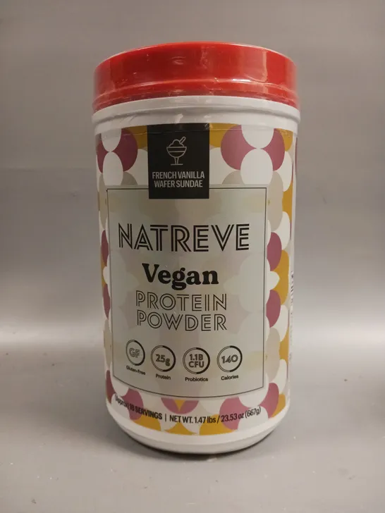 SEALED NATREVE VEGAN PROTEIN POWDER - 667G