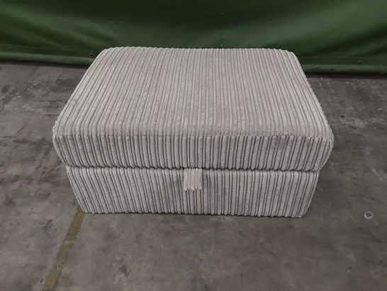 OTTOMAN STORAGE CORDUROY POUFFE/STOOL