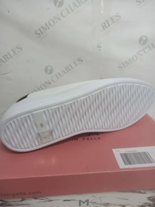 MODA IN PELLE SLIP ON TRAINERS IN WHITE SIZE 7