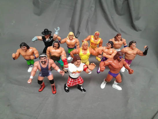 APPROXIMATELY 12 ASSORTED RETRO WRESTLING FIGURES