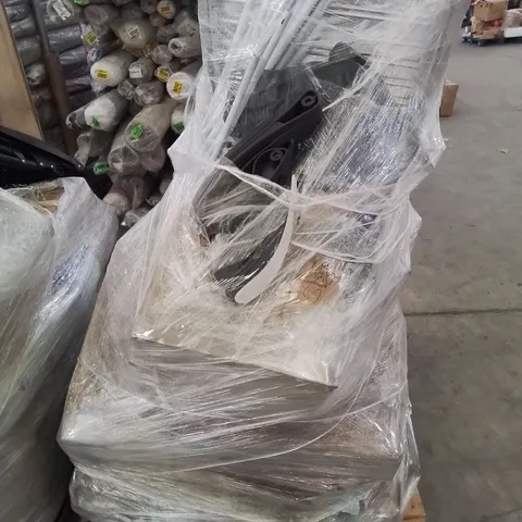 PALLET CONTAINING VARIOUS BOXED FURNITURE PARTS AND OTHER HOUSEHOLD ITEMS ETC.