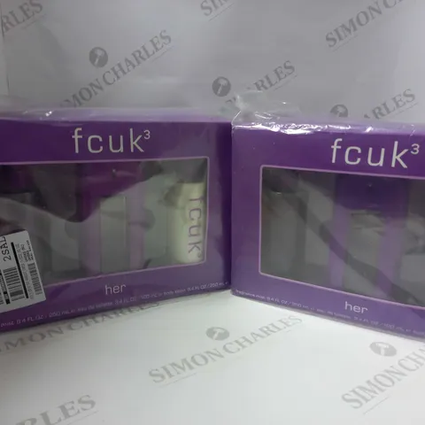 PAIR OF FCUK 3 GIFT SETS