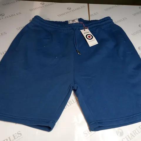 LAMBRETTA FLEECE SHORTS IN DARK BLUE - 2XL