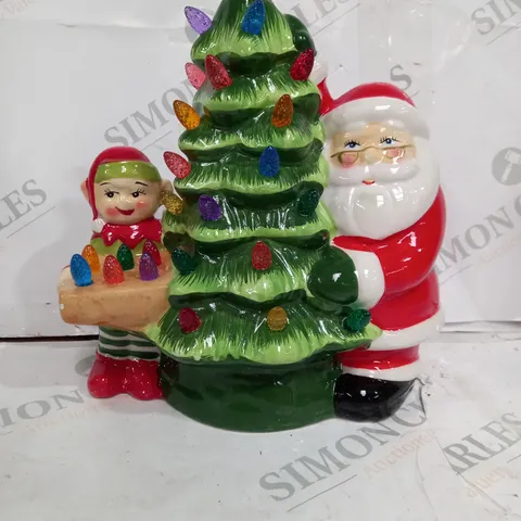 MR CHRISTMAS NOSTALGIC TREE WITH SANTA & ELF