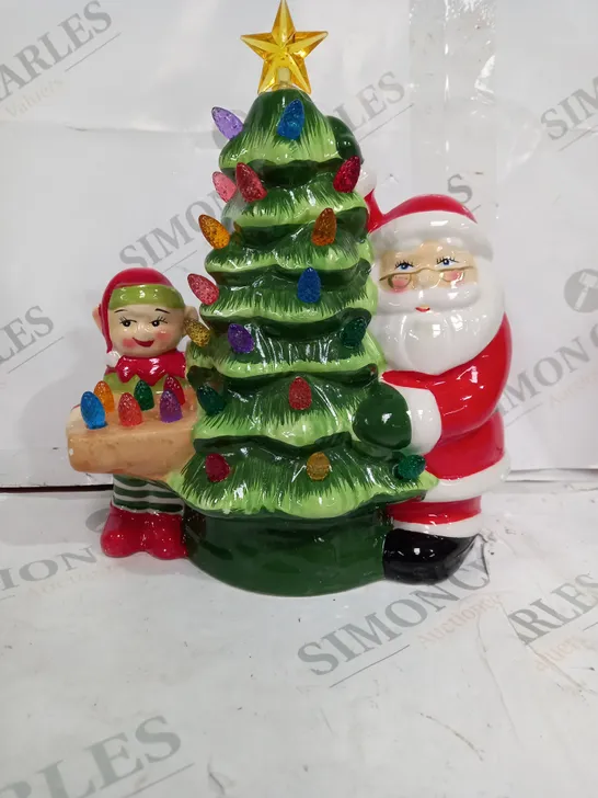 MR CHRISTMAS NOSTALGIC TREE WITH SANTA & ELF