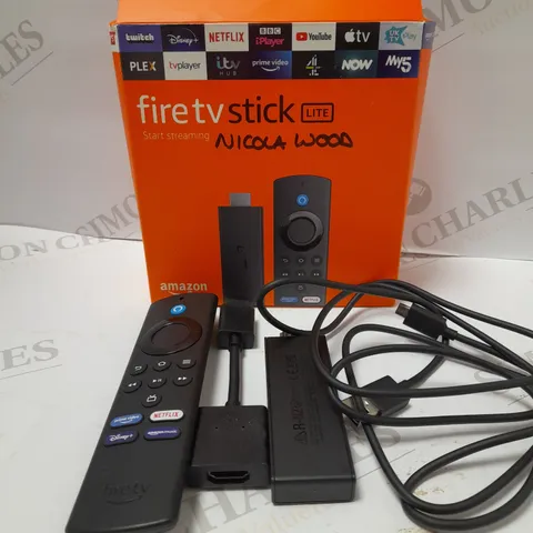 AMAZON FIRE TV STICK LITE WITH ALEXA VOICE REMOTE