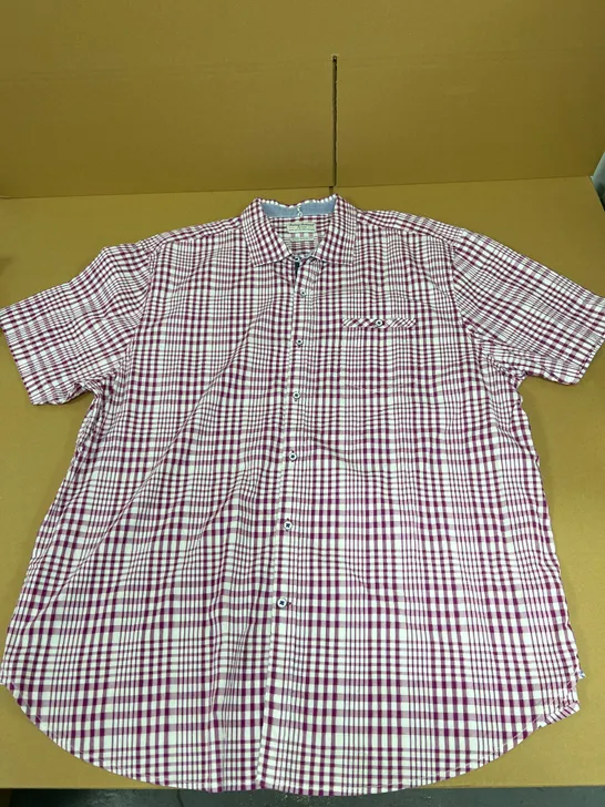 TOMMY BAHAMA JEANS ISLAND MODERN FIT PINK CHECK SHIRT SIZE XXL