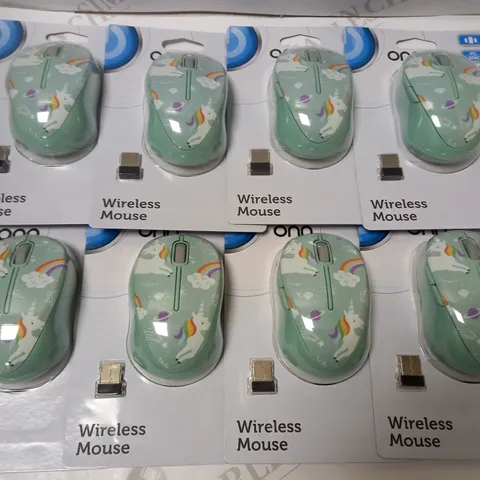 LOT OF 8 ONN WIRELESS MOUSES 