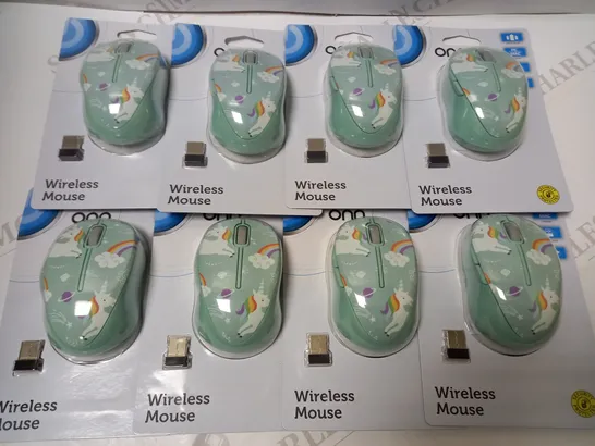 LOT OF 8 ONN WIRELESS MOUSES 