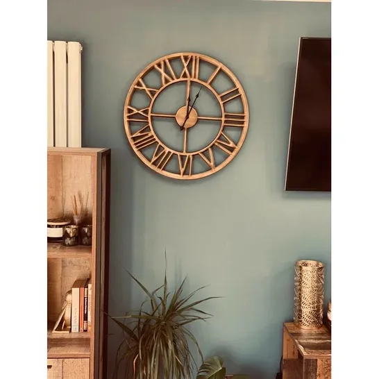 BOXED TORQUAY METAL WALL CLOCK (1 BOX)