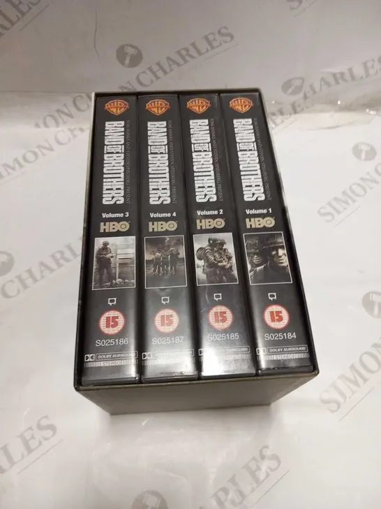 BOXED BAND OF BROTHERS THE COMPLETE SERIES AND COMMEMORATIVE GIFT SET ON VHS