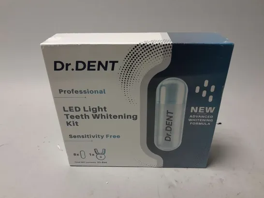 BOXED AND SEALED DR.DENT LED LIGHT TEETH WHITENING KIT