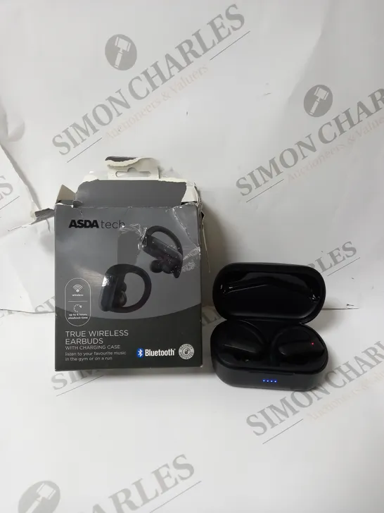 BOXED TRUE WIRELESS BLUETOOTH EARBUDS WITH CHARGING CASE