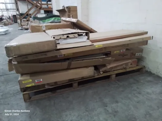 PALLET OF ASSORTED FLAT PACK FURNITURE PARTS 