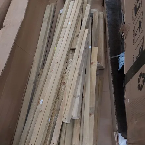 ONE BOX OF TP THE LOFT HOUSE PARTS & 2 GREEN SLIDES