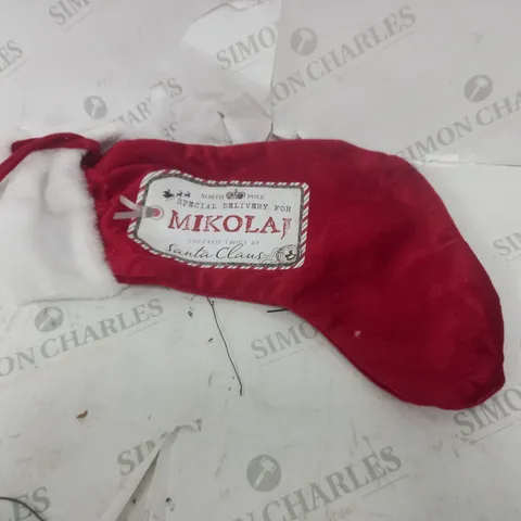 PERSONALISED SPECIAL DELIVERY TAG CHRISTMAS STOCKING