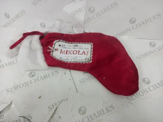 PERSONALISED SPECIAL DELIVERY TAG CHRISTMAS STOCKING RRP £14.99