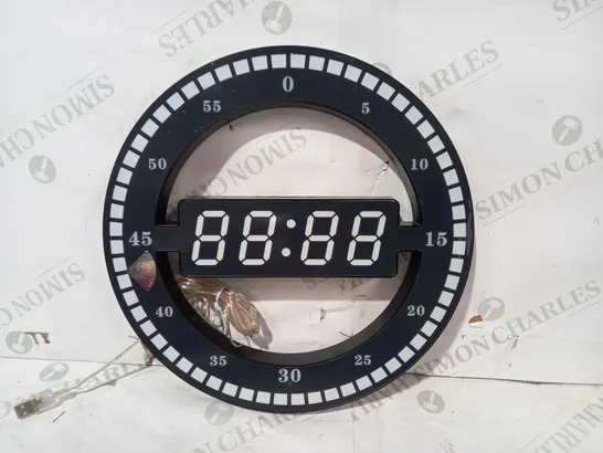 DESIGNER WALL MOUNT OR TABLE STAND DESIGN LED CLOCK