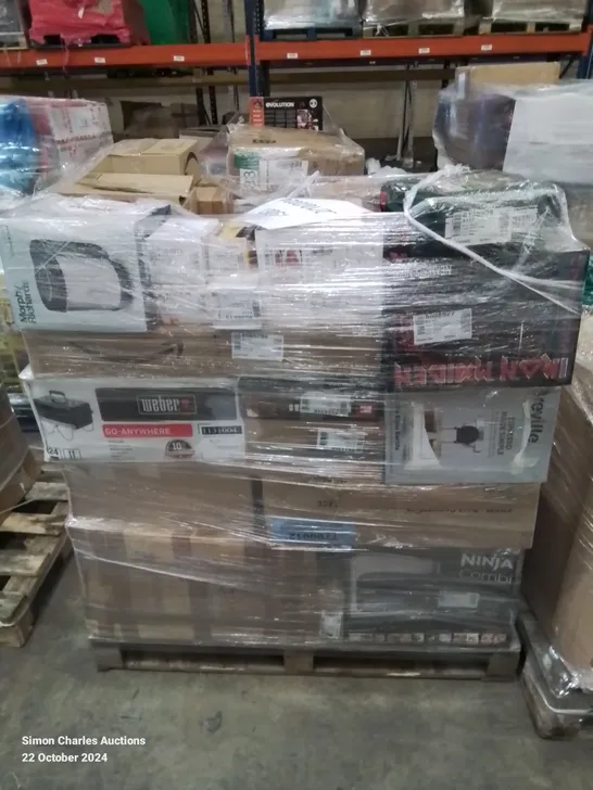 PALLET OF APPROXIMATELY 58 UNPROCESSED RAW RETURN HOUSEHOLD AND ELECTRICAL GOODS TO INCLUDE;