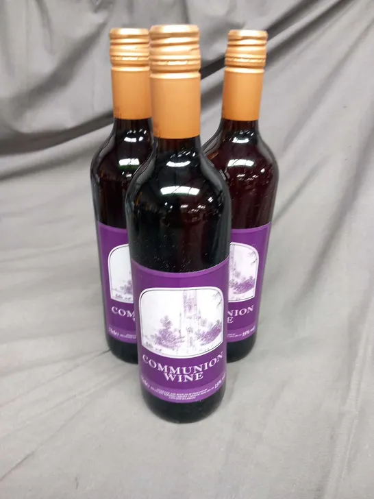 FIVE BOTTLES OF COMMUNION WINE 75CL 15% 