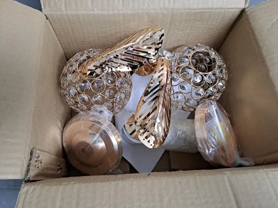 BOX OF SIDE TABLE LAMPS 