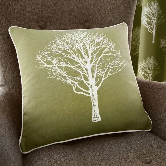 WOODLAND MAYALL TREES COTTON CUSHION WITH FILLING