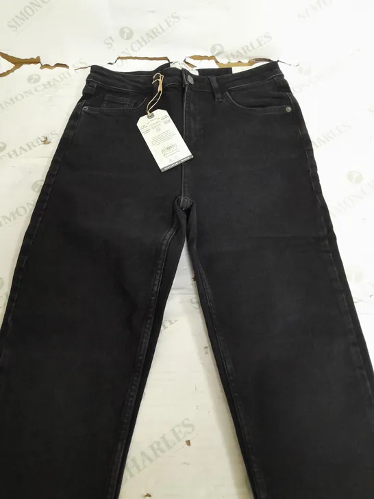 FATFACE SWAY SLIM DENIM BLACK JEANS - UK 10S