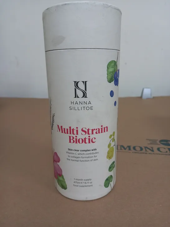 HANNA SILLITOE MULTI STRAIN BIOTIC FOOD SUPPLEMENT 475ML