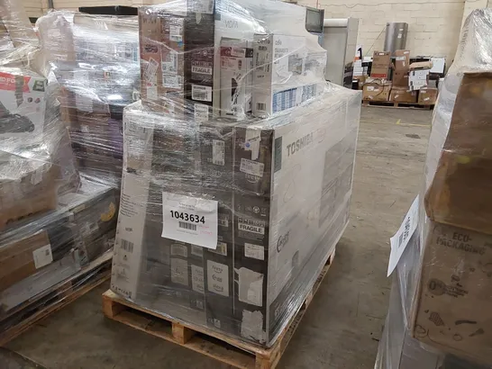 PALLET OF APPROXIMATELY 13 ASSORTED UNPROCESSED RAW RETURN TV'S TO INCLUDE;