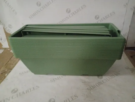 LOT OF 8 PLASTIC WINDOWSILL PLANTERS