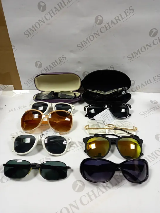 BOX OF 10 ASSORTED EYE & SUNGLASSES IN VARIOUS STYLES	