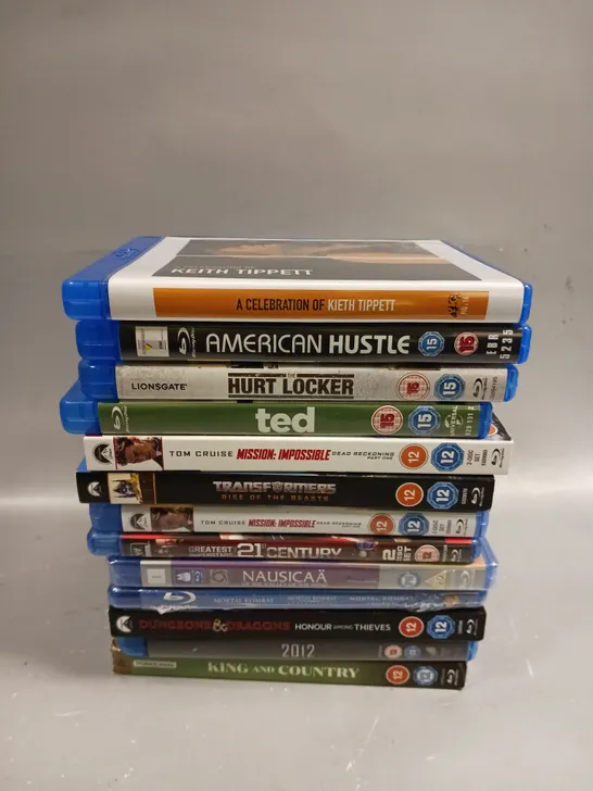 13 X ASSORTED BLU-RAY FILMS TO INCLUDE AMERICAN HUSTLE, TED, TRANSFORMERS ETC 