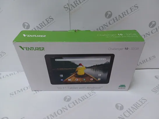 BRAND NEW BOXED VENTURER CHALLENGER 10 PRO 10.1" ANDROID TABLET WITH DETACHABLE KEYBOARD - BLACK 32GB