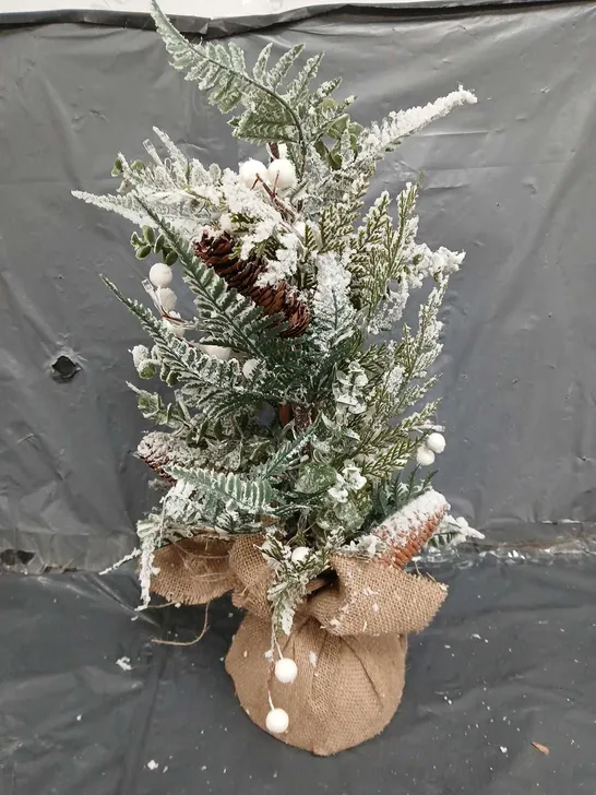 MISTLETOE AND FERN LIT TABLETOP TREE RRP £27.99