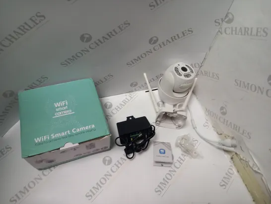 BOXED WIFI INFRARED SMART CAMERA, WITH POWER SUPPLY, FITTINGS AND INSTRUCTIONS 