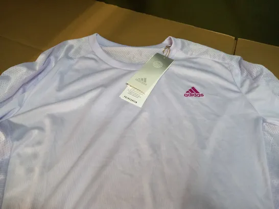 ADIDAS LILAC FITNESS LONG SLEEVE TEE - MEDIUM