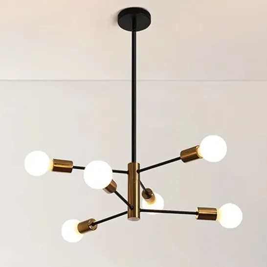 BOXED HARTSHOME 6 - LIGHT SPUTNIK CHANDELIER 