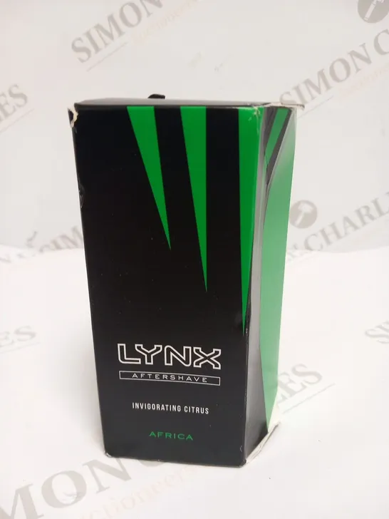 BOXED LYNX AFRICA AFTERSHAVE INVIGORATING CITRUS 100ML