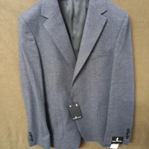 BRAND NEW MOSES KUSHNER 100% WOOL SUIT JACKET IN GREY - L