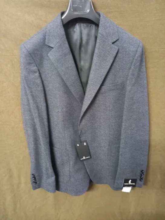 BRAND NEW MOSES KUSHNER 100% WOOL SUIT JACKET IN GREY - L