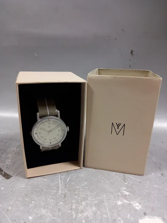 MAVEN MUS-01 KHAKI FABRIC STRAP WATCH 