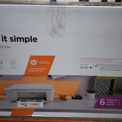 HP KEEP IT SIMPLE DESKJET 2710E PRINTER