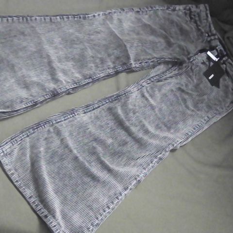 WEEKDAY GREY FLARED CORD TROUSERS UK SIZE 36