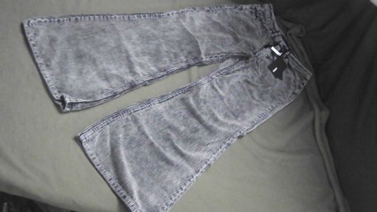 WEEKDAY GREY FLARED CORD TROUSERS UK SIZE 36