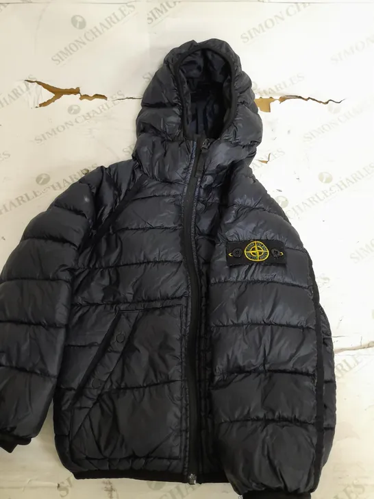 STONE ISLAND JUNIOR PADDED NAVY DOWN JACKET - 4/104 KIDS