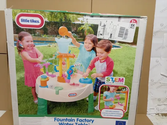 LITTLE TIKES FOUNTAIN FACTORY WATER TABLE RRP £59.99