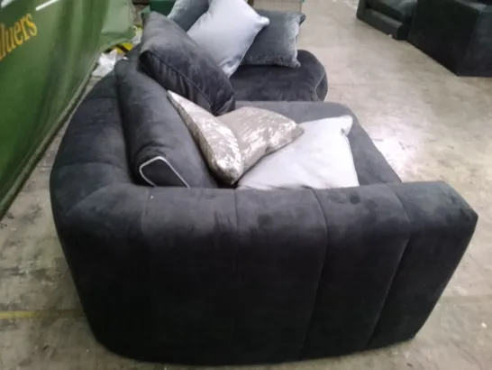 QUALITY DESIGNER SOFOLOGY SOFA SECTIONS - BLACK FABRIC