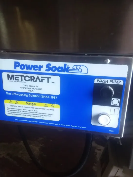 POWER SOAK COMMERCIAL WASHING STATION 