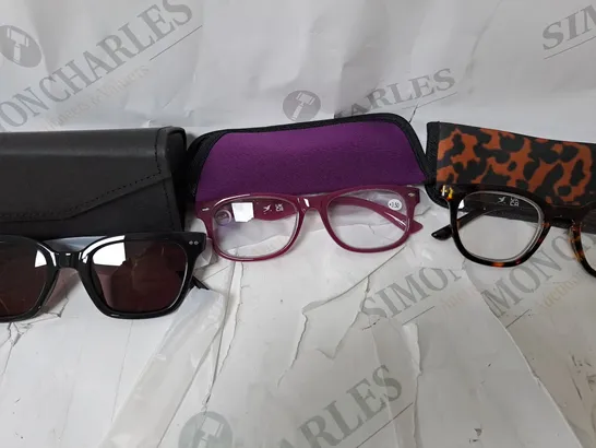 HUMMINGBIRD SUNGLASSES AND 2X READING GLASSES CLASS MIX 3.5