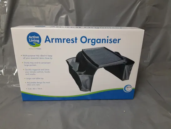 LOT OF 12 MULTI-PURPOSE ARMREST ORGANISERS